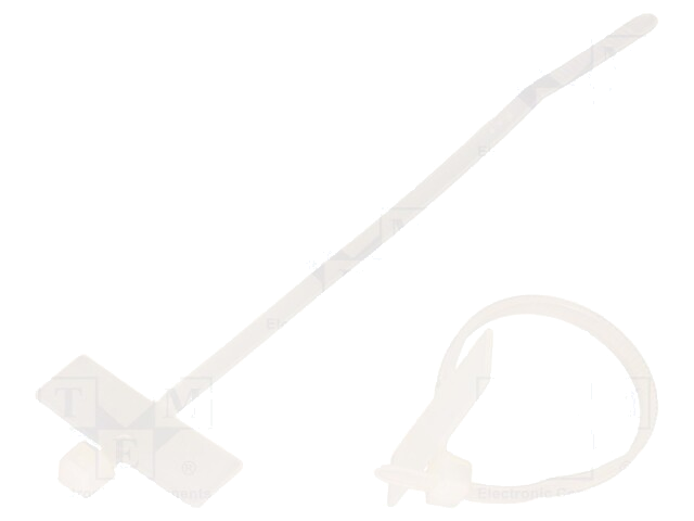 Kabelbinder; met schrijfveld; L: 98mm; W: 2,5mm; polyamide; 80N Kabelbinder; met schrijfveld; L: 98mm; W: 2,5mm; polyamide; 80N